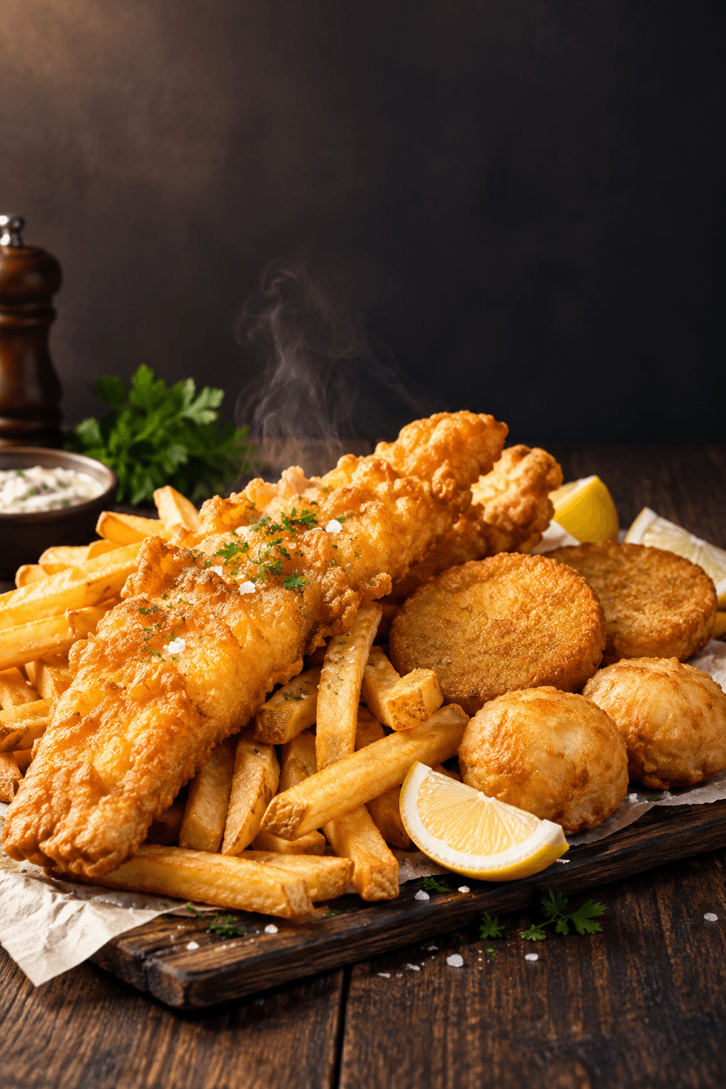 Fresh fish and chips